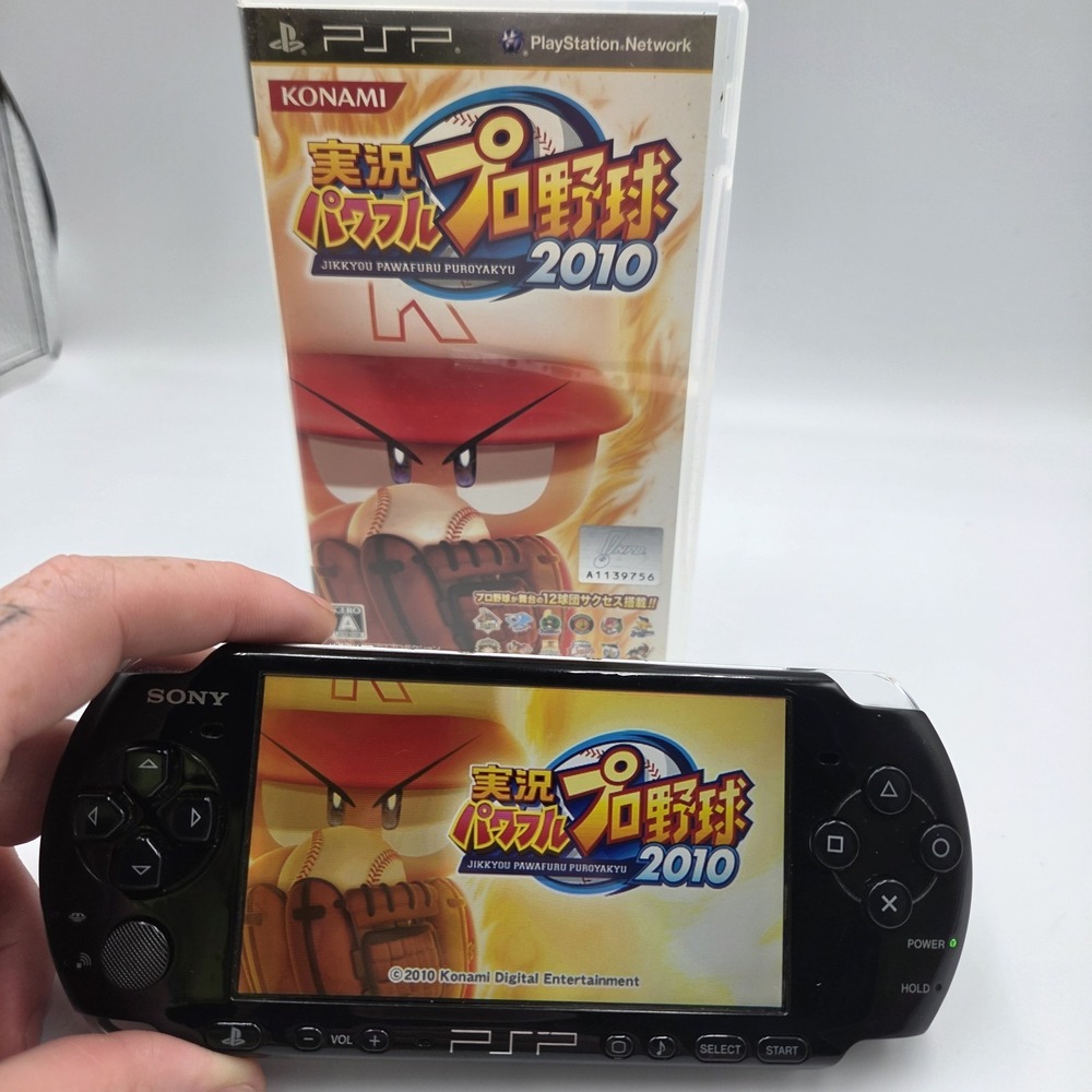 Sony PSP-3000 Black Console Bundle Japan Import Tested Working w/ Battery Charge